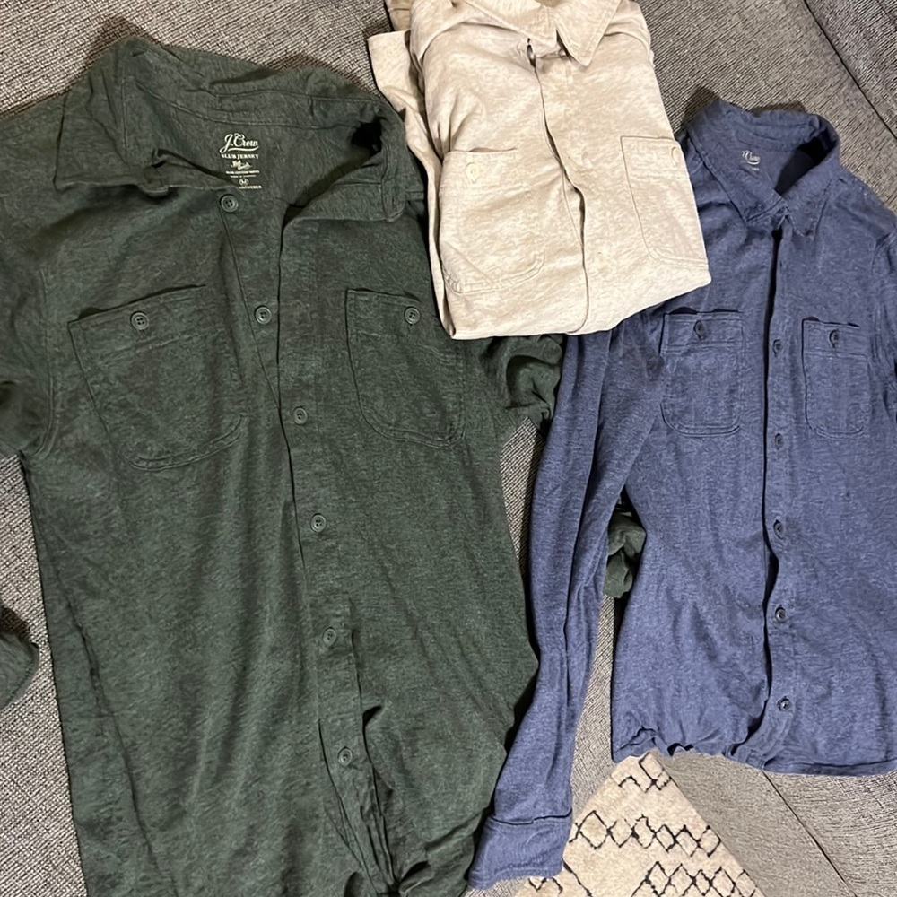 J. Crew slim untucked Slub Jersey